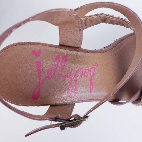 JellyPop Beaded Wicker Wedge Size 8 - Picture 12 of 14